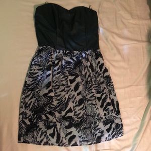 Strapless cocktail dress